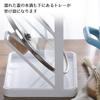 HaOhana Pot Lid Stand, Kitchen Holder, Standing, Cutting Board Holder, Space-Saving, Countertop Storage, Ladle Holder, Chopstick Rest, 3-Tier Drainer