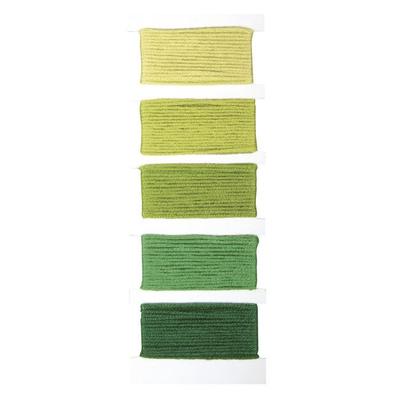 StitchetKnot Cotton Thread, 5 Colors Each 10m In , Foliage Green