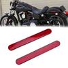 Set of 2 Motorcycle Reflector Reflector Red 0.4 Inch (9 Mm) Rounded Corner Adhesive