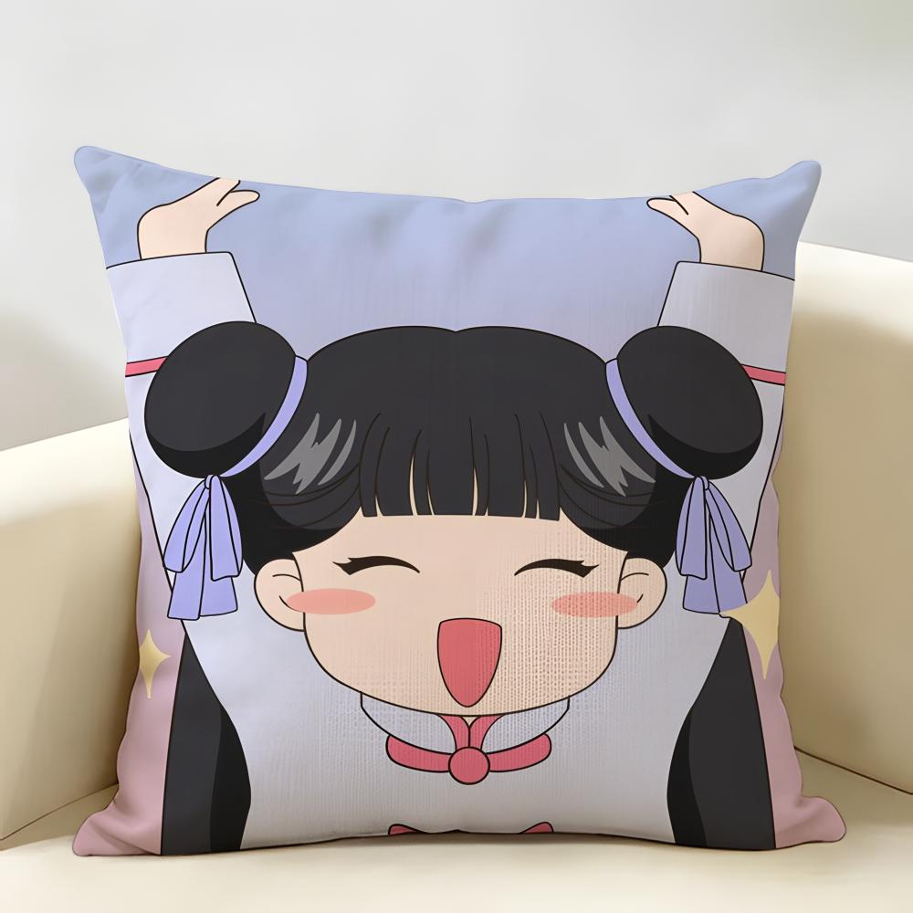Anime CCardcaptor SSakura Cushion Cover Natural Linen Organic Fabric DoubleSided Printing Room Sofa Decor Pillow Case
