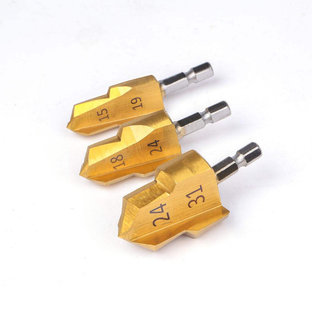 1-3Pcs PPR Lifting , Stepped Drill Bit, Hexagon Shank Water Pipe Connection Tool 20/25/32mm,full Open Process