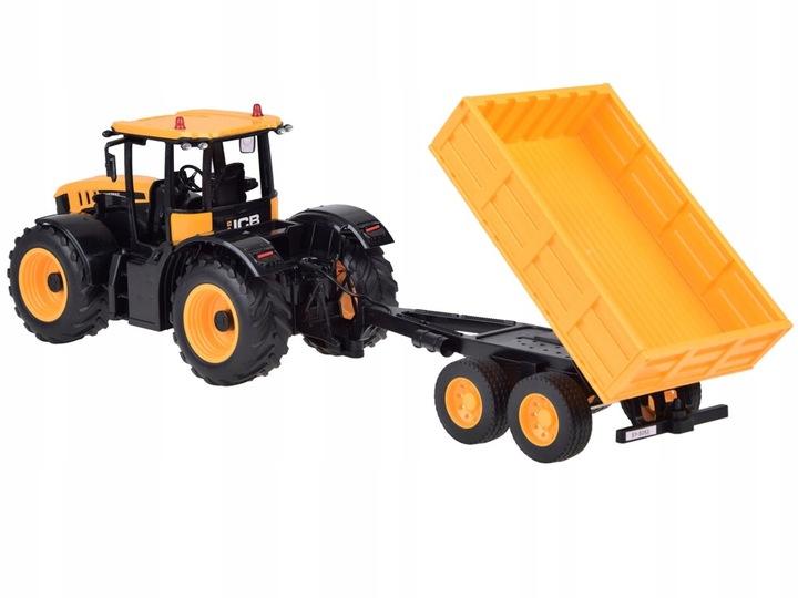 Jcb Traktor Z Przyczepą Sterowany Na Pilota Kipruje Double E 1:16 Rc0670