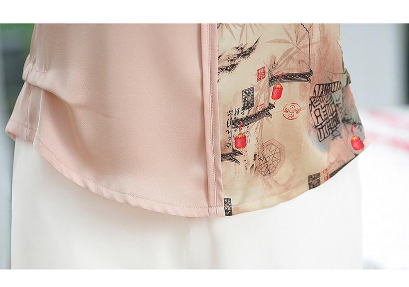 Mom's Autumn Chinese-Style Two-Piece Set - Middle-Aged Women's Summer Shirt Top (Mother's Day Gift)