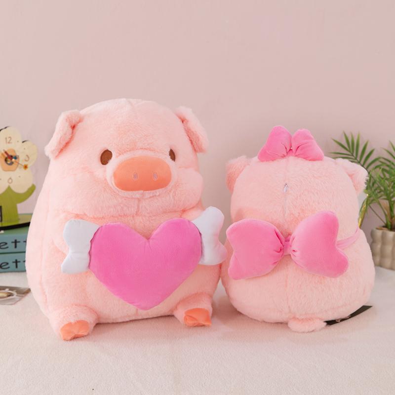 Non-Toxic Pink Piggy Smile Plush Cartoon Anime Filling Cute Accessories Comfortable Soft Doll Children'S Toys Gifts Childrenfriend Companion