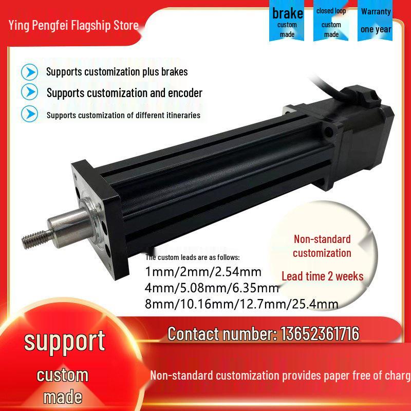 Electric Telescopic Linear Actuator Motor: Micro Screw Stepper for Pneumatic Cylinder Replacement