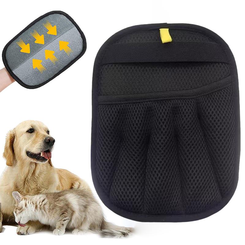 Pet Hair Removal Glove, Reusable Electrostatic Cats & Dogs Hair Removal Tool For Couch, Bed Sheets, Furniture, Carpet, Car Seat