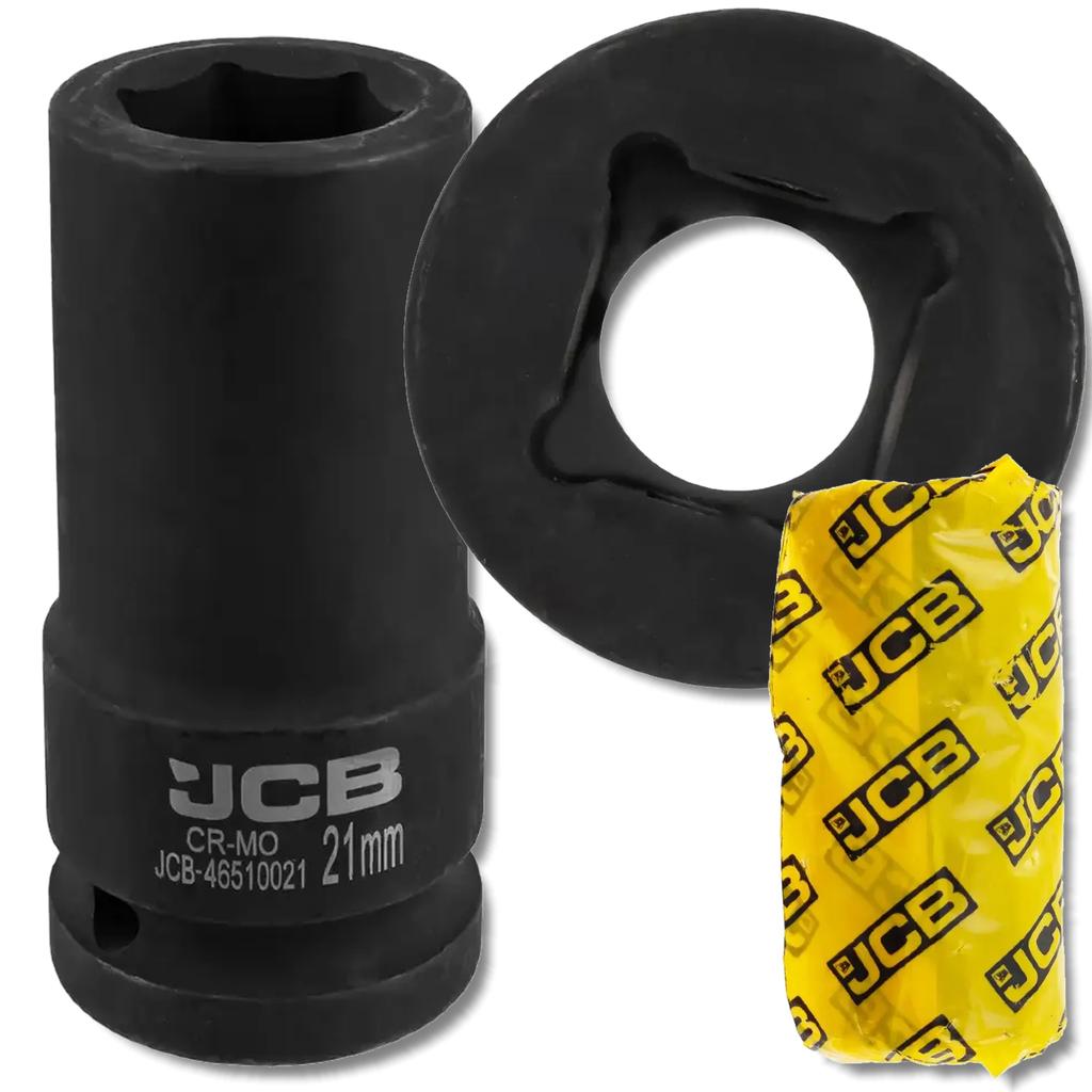 JCB 3/4" Cr-Mo Deep Impact Socket 6-Point 21mm Socket Wrench