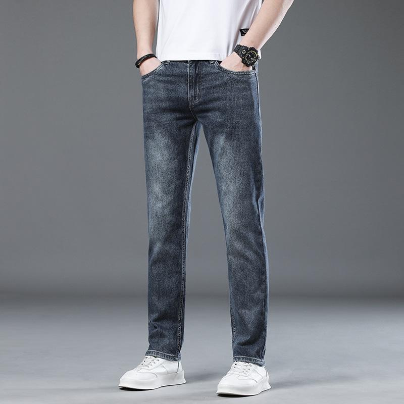 Straight Jeans For Men, Loose Trousers, Slim Fit And Versatile, Korean Style Trendy Casual Trousers, American Jeans For Men