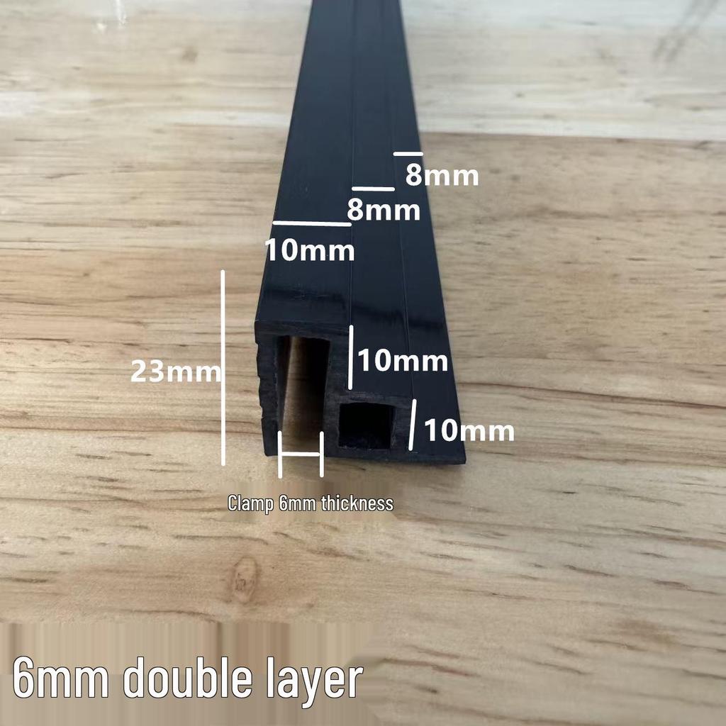 Double-Layer Fish Tank Slide Rail Anti-Jump Lid Track and Edge Banding