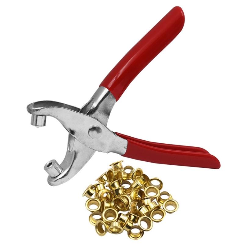 

Heavy Duty Carbon Steel Leather Hole Puncher Pliers Ergonomic HandleFor Belt Making Paper Metal Grommet Installation 1