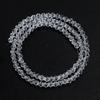 1String 3/4/6/8/10mm Transparent AB Color Crystal Beads Round Square Loose Spacer Glass Beads For DIY Bracelet Necklace Jewelry