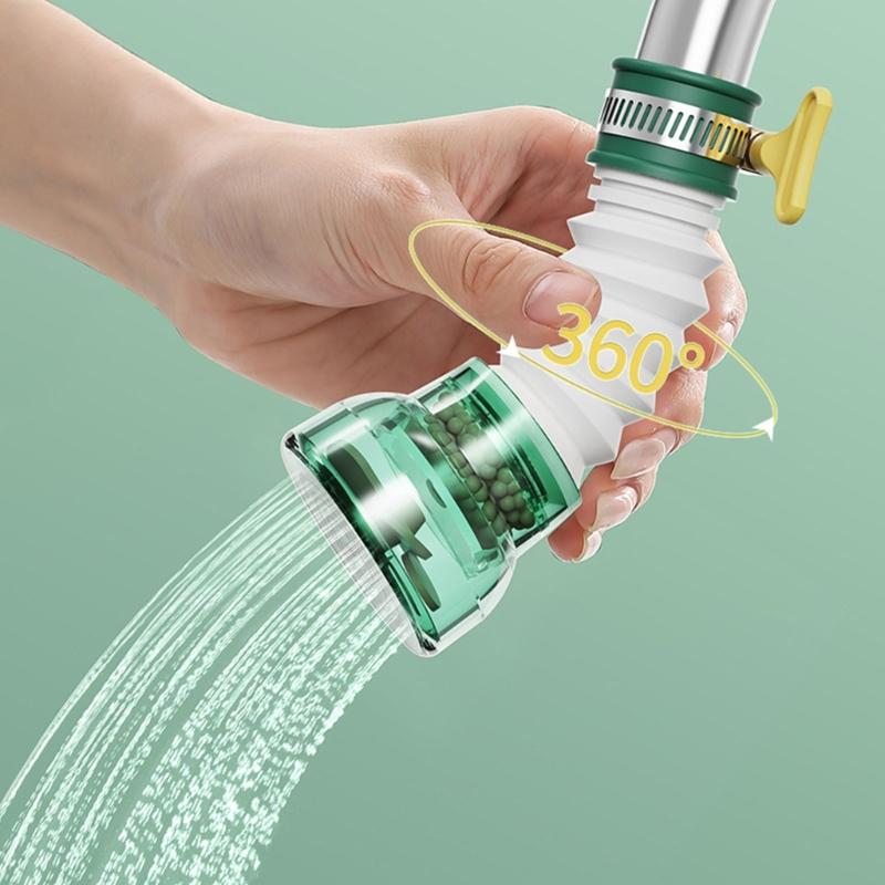 Faucet Extension Sprays Head 360 Degree Rotating Telescopic Tap Sprayers Nozzle Extender with Filter For Enhances Reach