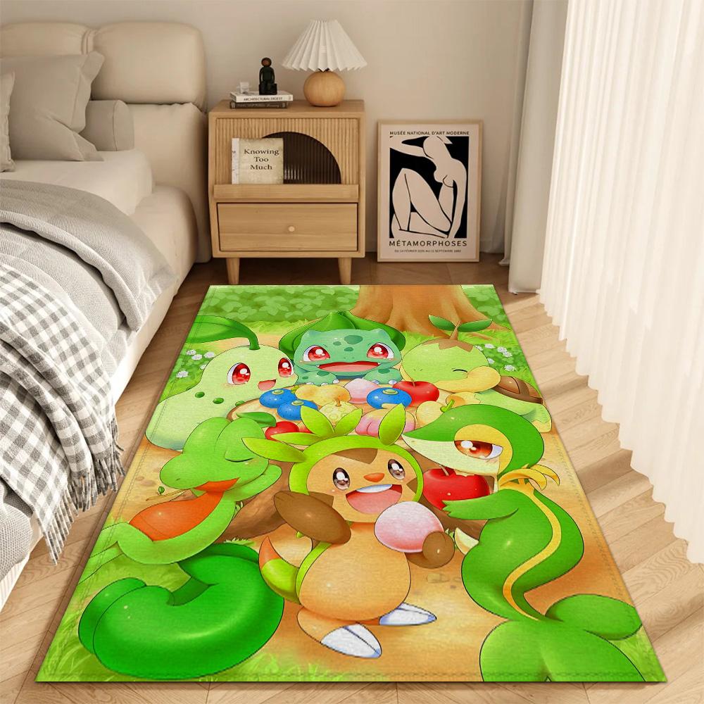 Fashion Entrance Mat Living Room Rugs Decoration P-Pokemon Non Slip Carpet for Kitchen Super Absorbent Bathroom Rug Bath Mats