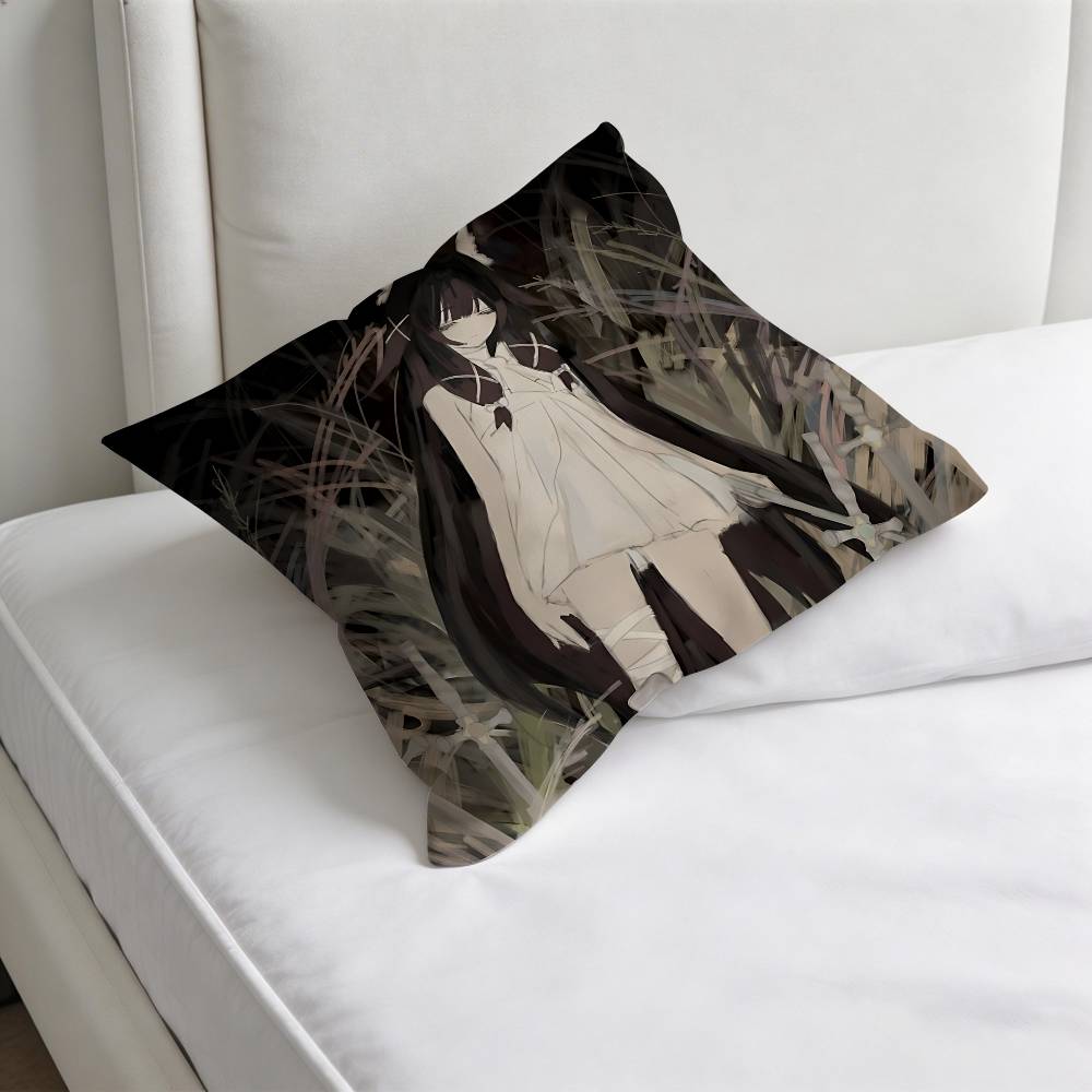 GGenshin Columbina Impact Square Pillow Case Soft Decorative Throw Pillow Cover for Home Sofa Bed