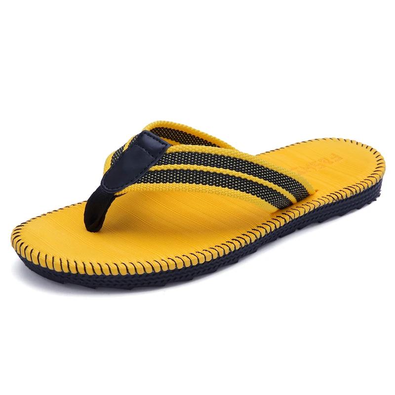 Big size Summer men Slippers Flip Flops men Beach Slippers Casual Flat Slip On Flip Flops zapatos hombre 36-47