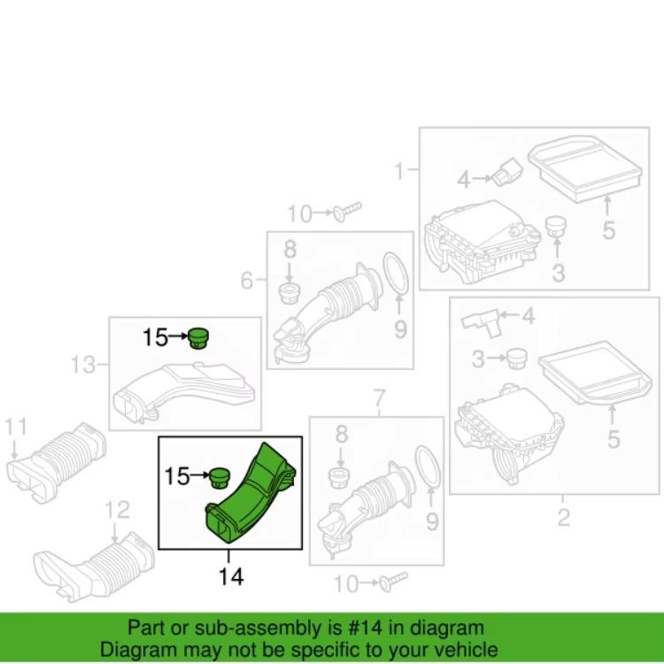 2760902537/2760902637 Mercedes-Benz (2019-2023) Intake Hose Inner Tube