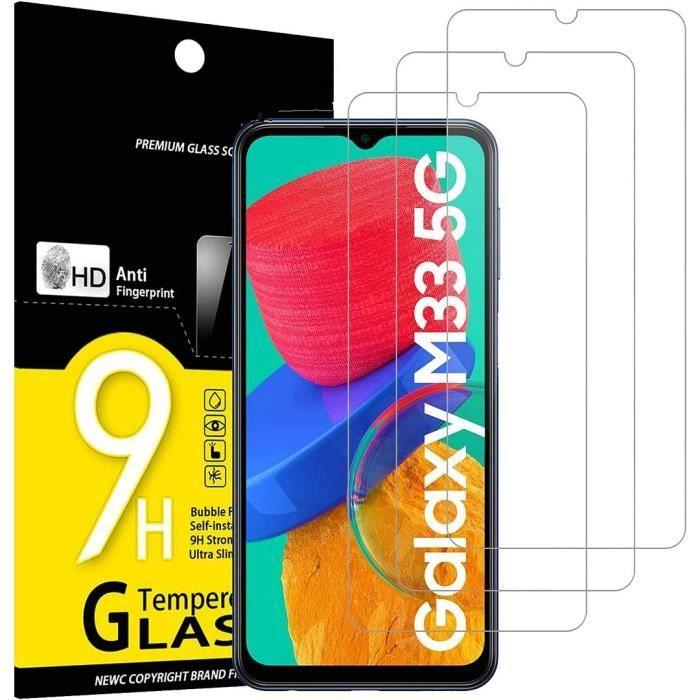 Verre Trempé - Booling - pour Samsung Galaxy M33 5G - Pack de 3 - Résistance 9H - Protection écran