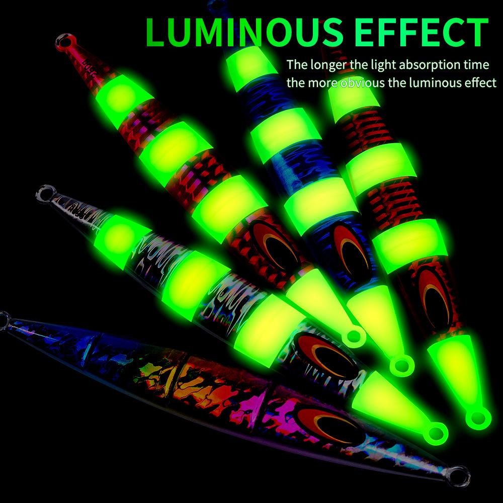 Lure Bait 30g-250g Slow-shaking Iron Plate Fish Deep-sea Boat Fishing Noctilucent Sea Fishing False Bait Fast Sinking Luya Iron Plate Lead Fish