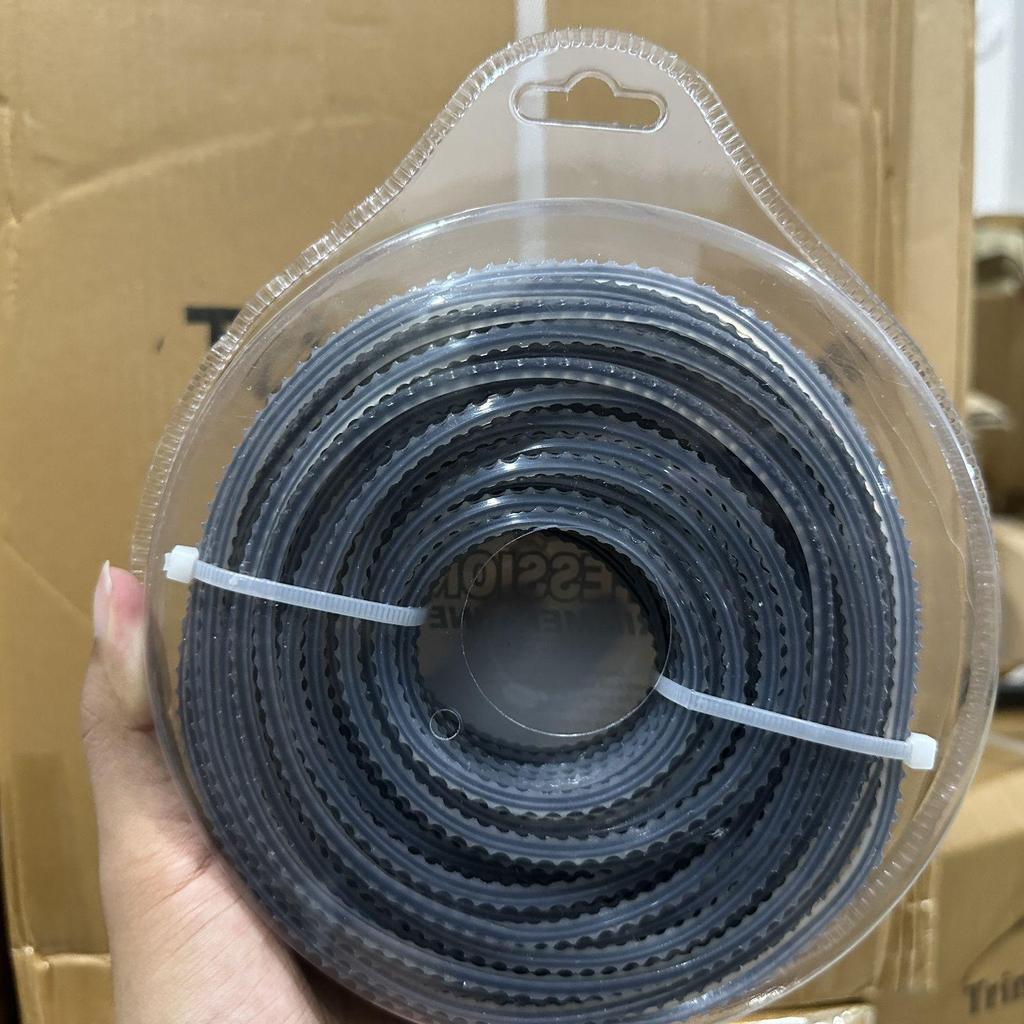 Steel Wire Braided Nylon Trimmer Line: Wear-Resistant, Sawtooth Weeding Rope for Mowing.