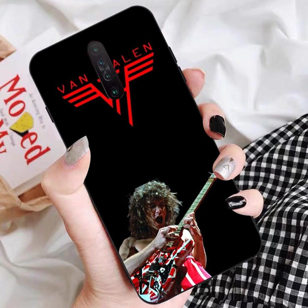 E-Eddie V-Van-Halen Music Guitar Phone Case For Redmi 5 6 7 8 9 10 Plus Pro 6 7 8 9 A GO K20 K30 K40 Pro Plus F3 Fundas