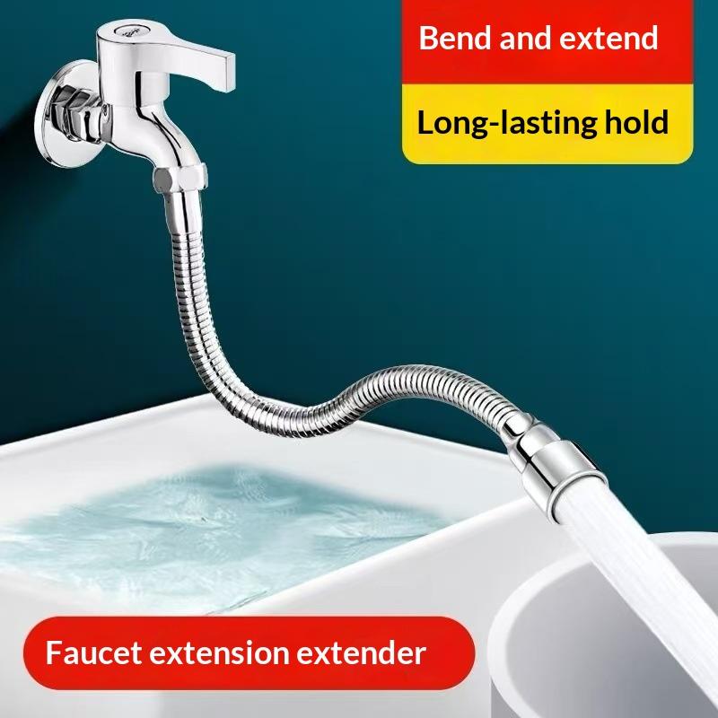 Water-saving Faucet Extender Stainless Steel for Bathroom Sink and Washbasin