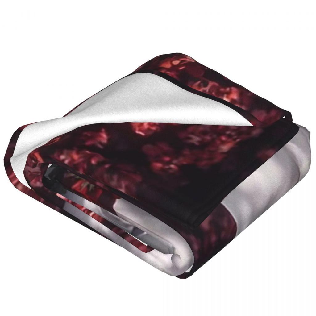 Baldur's Gate 3 Astarion Vampir Charakter Decke Weich Warm Flanell Überwurfdecke Bettwäsche für Bett Wohnzimmer Reise Zuhause Sofa