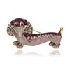 Zinc Zinc Alloy Niche Design Girl Gift Dachshund Dog Brooch Women Brooch Fashion Jewelry Clothing Accessory
