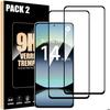 Tempered Glass - E.F.Connection - Redmi Note 14 - Pack of 2 - Black - Anti-Scratch - Shock Protection