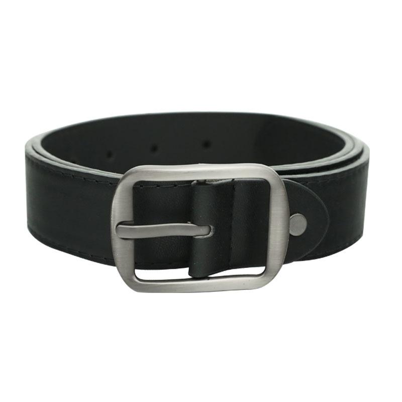 Belt Women's Simple Button Head Summer Decoration Jeans Student Brown Versatile Wide Belt Design Belt Black