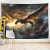 1 piece 2D flat dragon tapestry banner - perfect choice for living room bedroom and party decorations home decor wsj