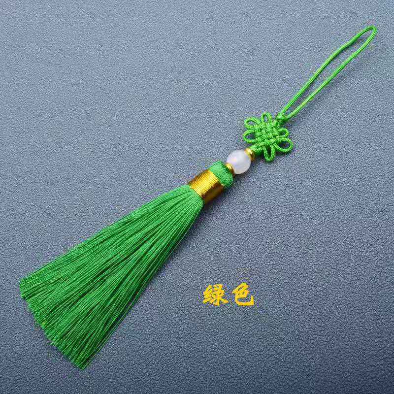 5pcs 13cm Short Tassel Spike Polyester Ice Silk Small Tassel Bookmark Key Chain Tassels for DIY Sewing Crafts Home Decor Tassel
