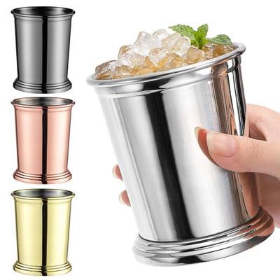 Vaso de Whisky Vasos Julep Vasos de Vino Chapados en Cobre 350ml Textura Martillada Metal Copa de Cóctel Resistente al Óxido Utensilios de Bar para Fiesta Bar Hogar Restaurante