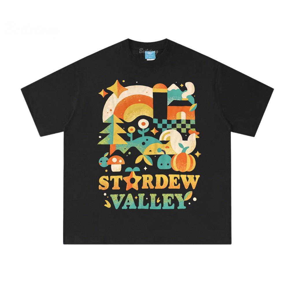 

Stardew Valley TOPS Shooting Role Playing Games Manga Printing Summer 100% Cotton Comfortable Tee Gaming Cute T-shirt - Men s... S разноцветный