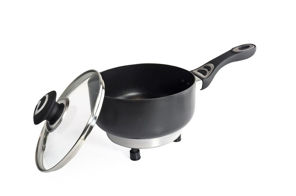 Electric pot with lid for car 18 cm x 8 cm 150W 12V AMIO-02534