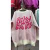 Women's Autumn and Winter Round Neck Long Sleeve Monogrammed Jacquard Knit Jumper