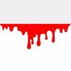 Reflective Red Blood Bleeding Car Sticker Car Decals Rear Front Headlight Sticker