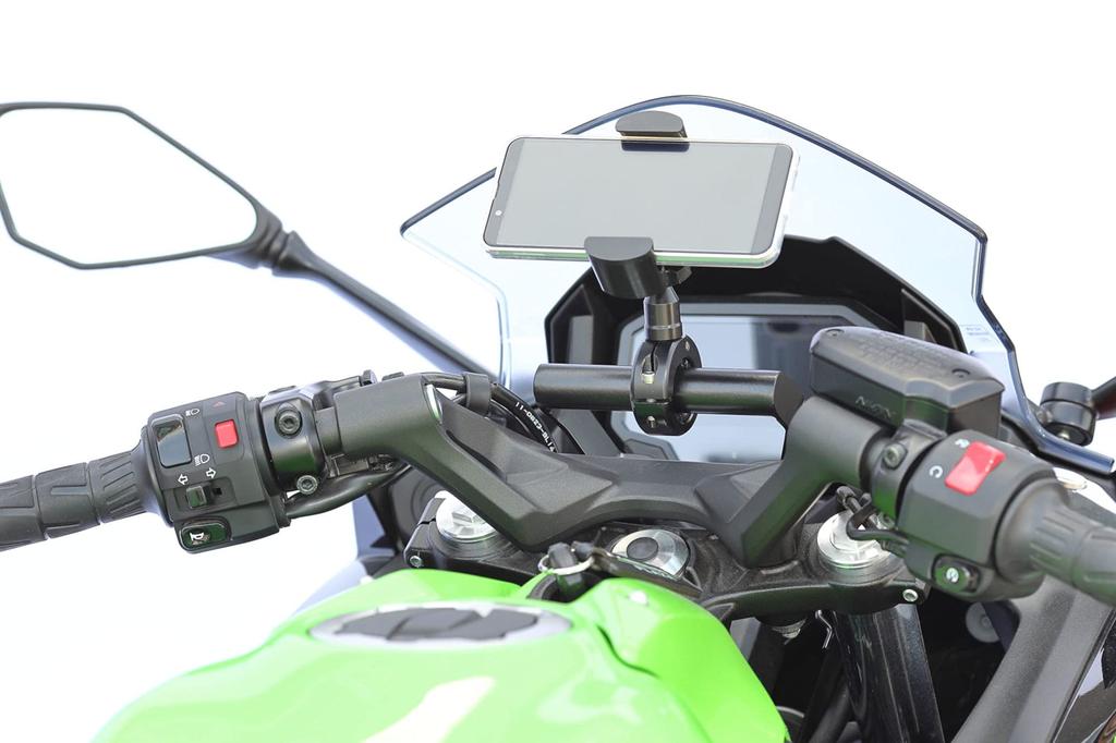 Kijima Bike Parts Handle Mount Stay Steel Black Finish KAWASAKI 22.2mm Ninja650('17) 204-0644