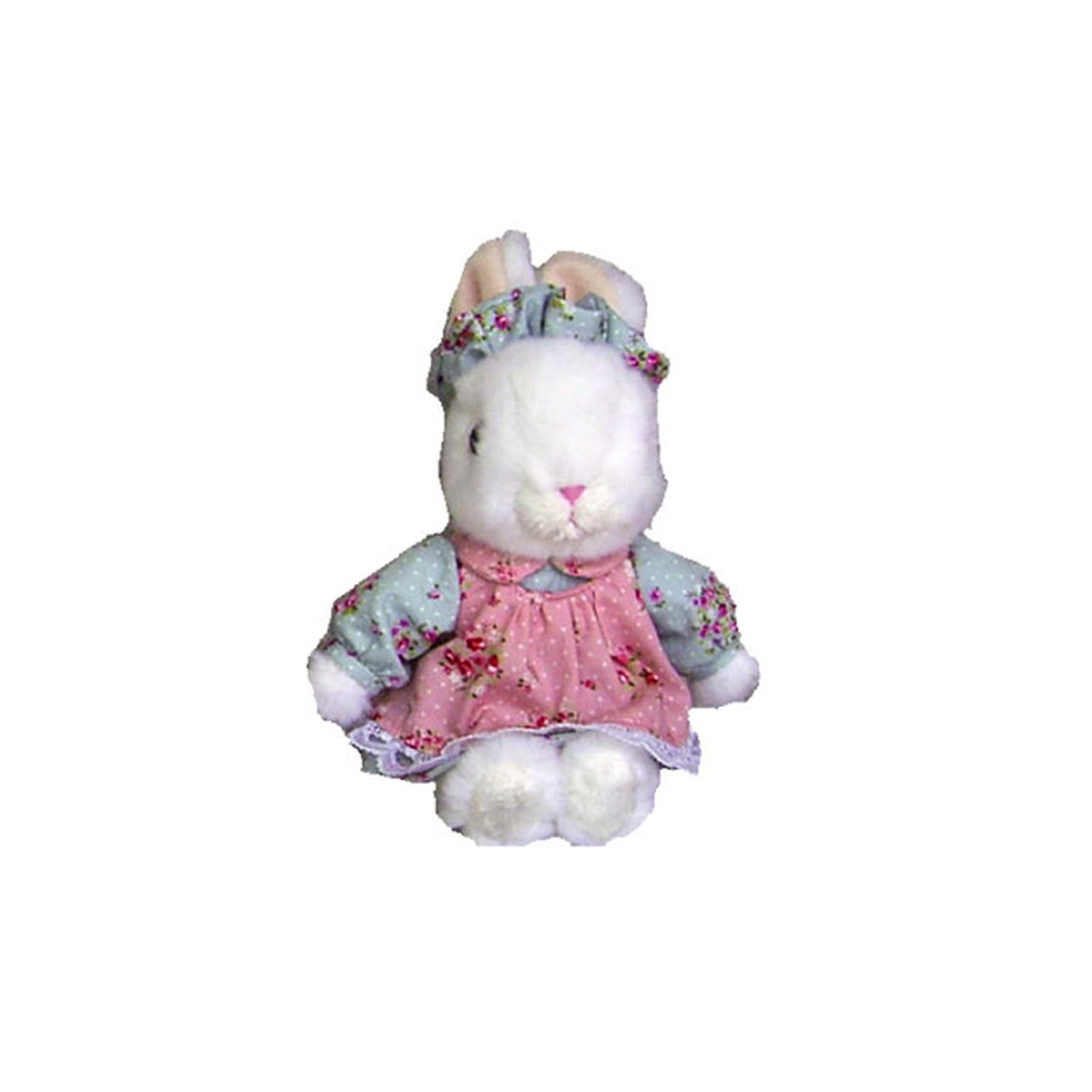 

Naito Design Institute Платье-сарафан Maybe Rabbit белого цвета, маленький синий