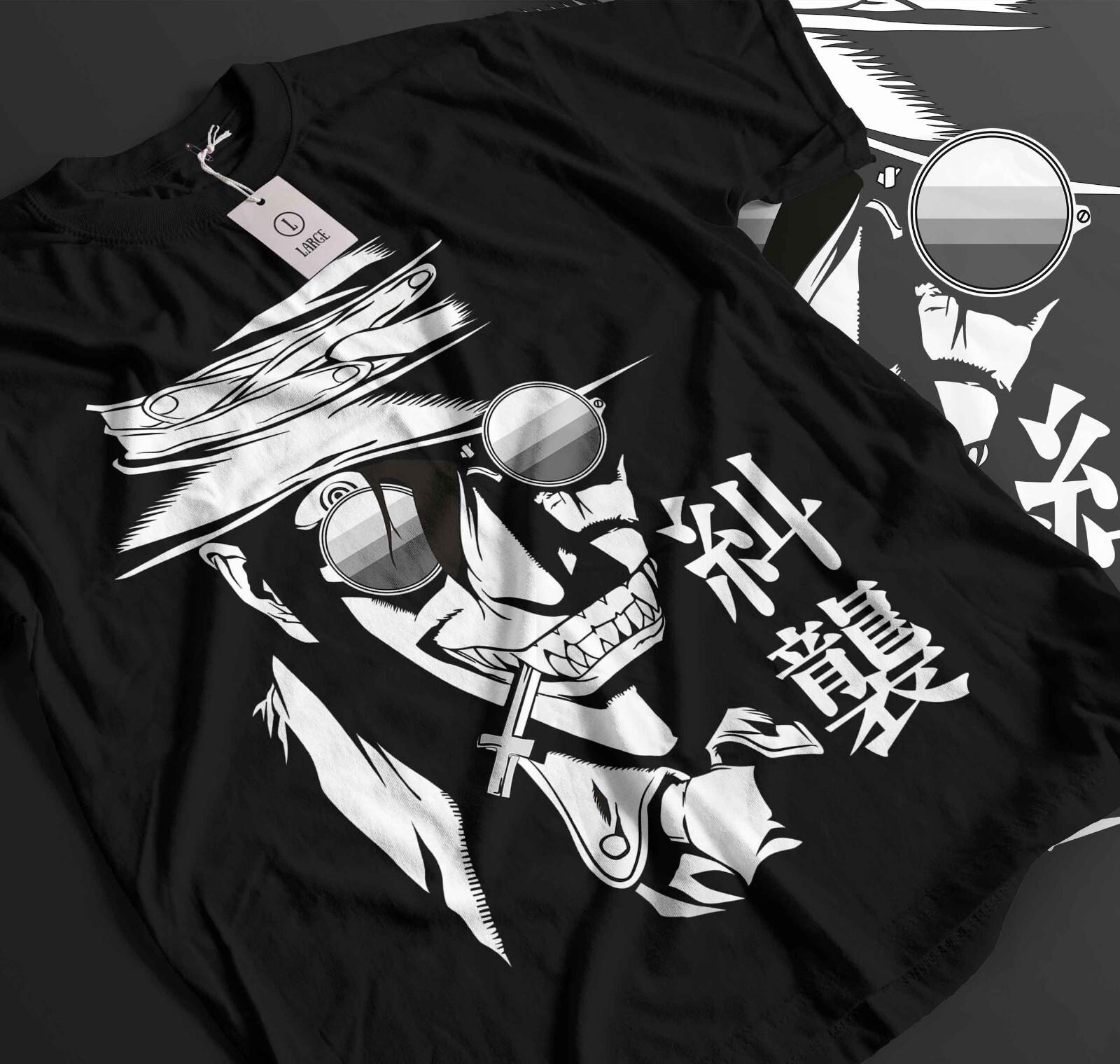 

Ultimate Vampire T-Shirt Mens Womens Tees Top Anime Lovers Hellsing Alucard Face Hell Sing Gift 203 2XL