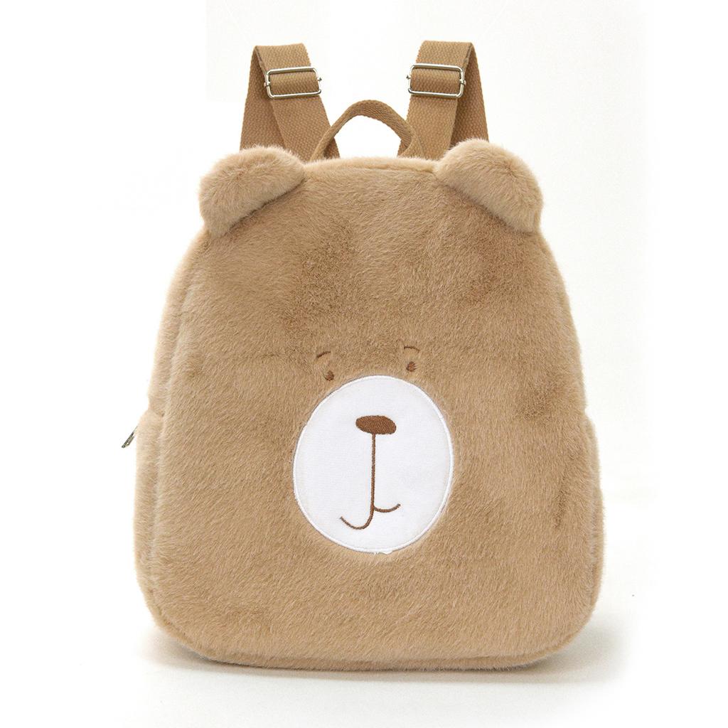 XST Cute Cartoon Children's Kindergarten Backpack Outdoor Leisure Plush Bear Backpack