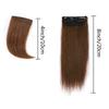 Additional Invisible and Seamless Synthetic Hair Extensions On Both Sides of the Head