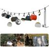 Compact Travel Clothesline Light Weight Camping Clothes Line Travel Washing Line with Hook Laundry Clothes Line