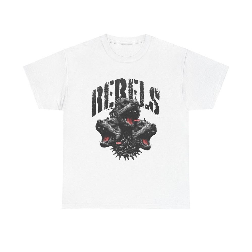 Rebels Graphic T Shirt Pitbulls Vintage Unisex Heavy Cotton Tee