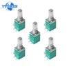 5PCS RK097N 8Pin RK097 5K 10K 20K 50K 100K B5K with A Switch Audio Shaft 15mm Amplifier Sealing Rotary Potentiometer Kit