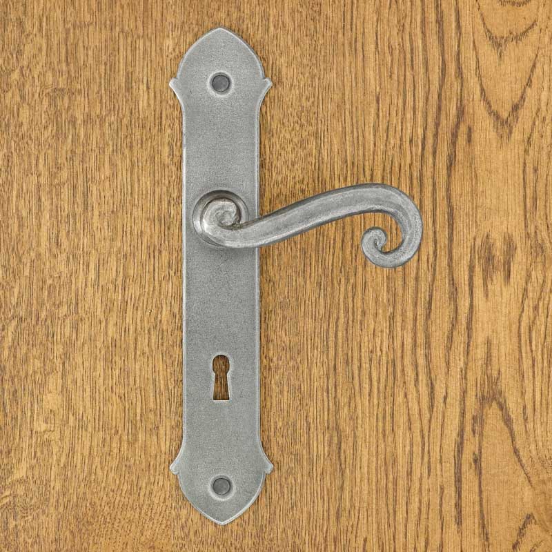 MALTA Door Handle with Key Plate 72mm STEEL