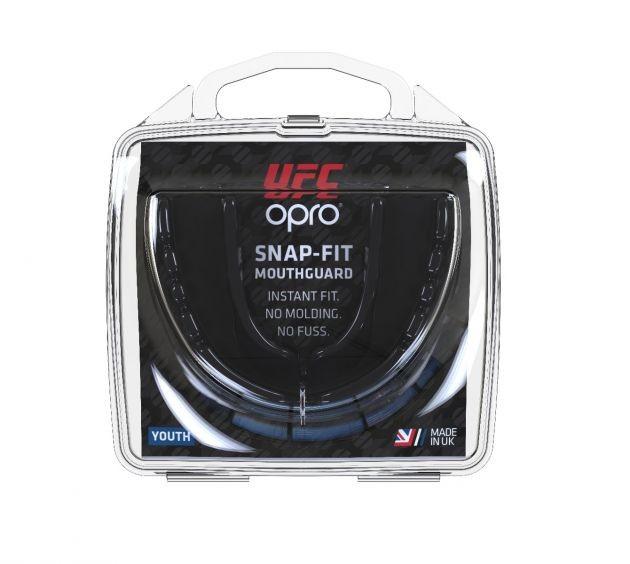 Opro Kids' UFC Snap Fit Mouthguard Black