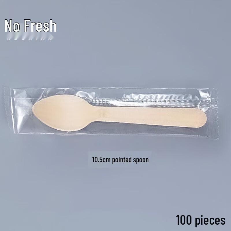 Disposable Wooden Spoons - 100 Count