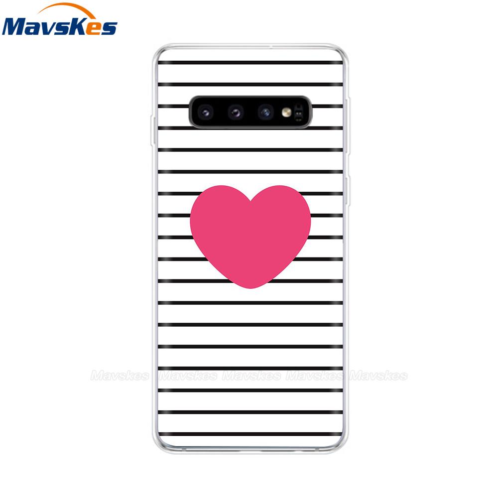 La più recente custodia stampata in TPU per Samsung Galaxy S10 S10 + Coperture del telefono per Samsung S10 Plus S10e Custodie Cover posteriore Paraurti Fundas Coque