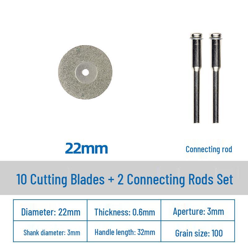 Diamond Cutting Disc for Grout, Jade, Glass, Ceramic; Seam Cleaning Blade for Hand Drill, Small Slice for Wine Bottles.