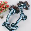 Strong Braided Dog Rope Toy with 5 Knots for Aggressive Chewer Interaction Teething Chewing Indoor Outdoor Exercise Toy